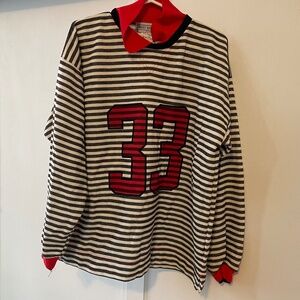 Vintage Stripe Rugby Sweatshirt